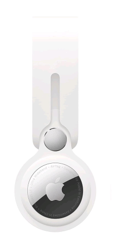 APPLE PORTA AIRTAG IN POLIURETANO BIANCO